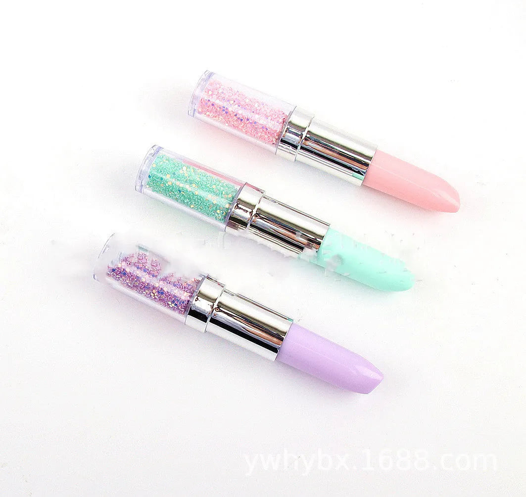 A plastic diamond painting point drill pen shown in pink, purple, and green colour options.