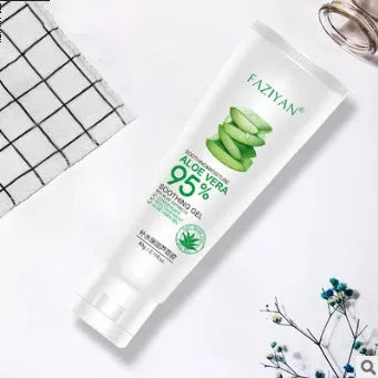 Aloe vera gel 60g green tube moisturiser after sun soothing skin repair face cream