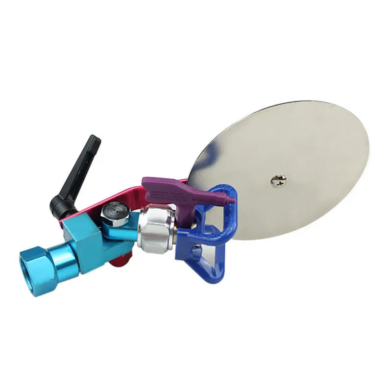 Aluminium alloy colour separation baffle for airless sprayer with anti-splash function