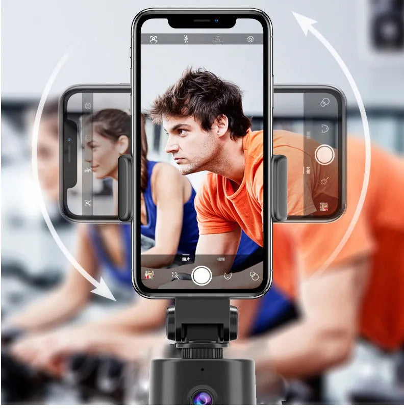 360 intelligent tracking pan tilt phone bracket with AI face recognition for mobile phones