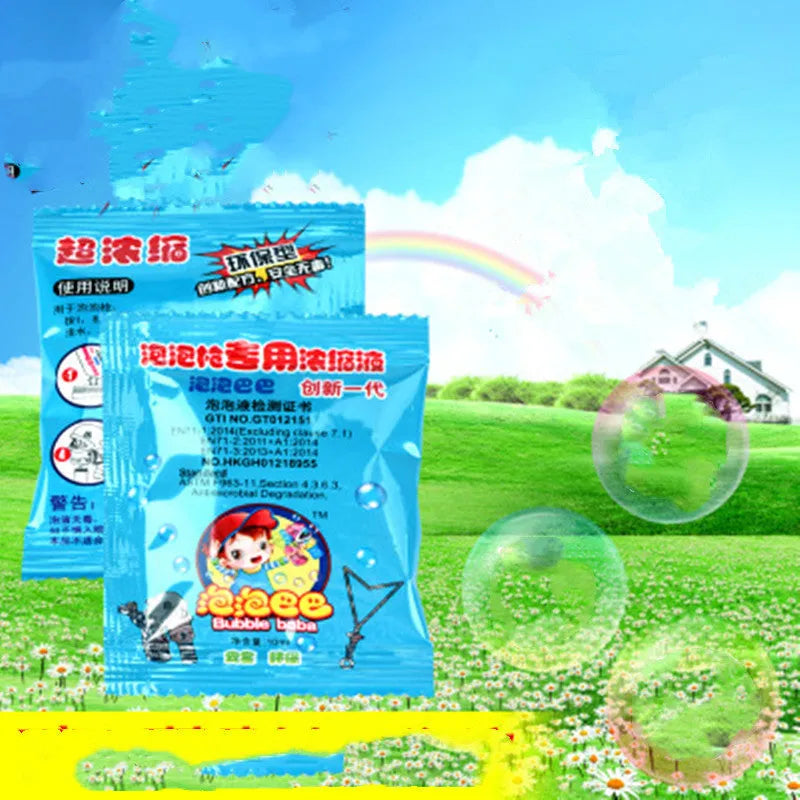 Gatling bubble gun machine in black with porous head, music and light effects, 31.5 cm