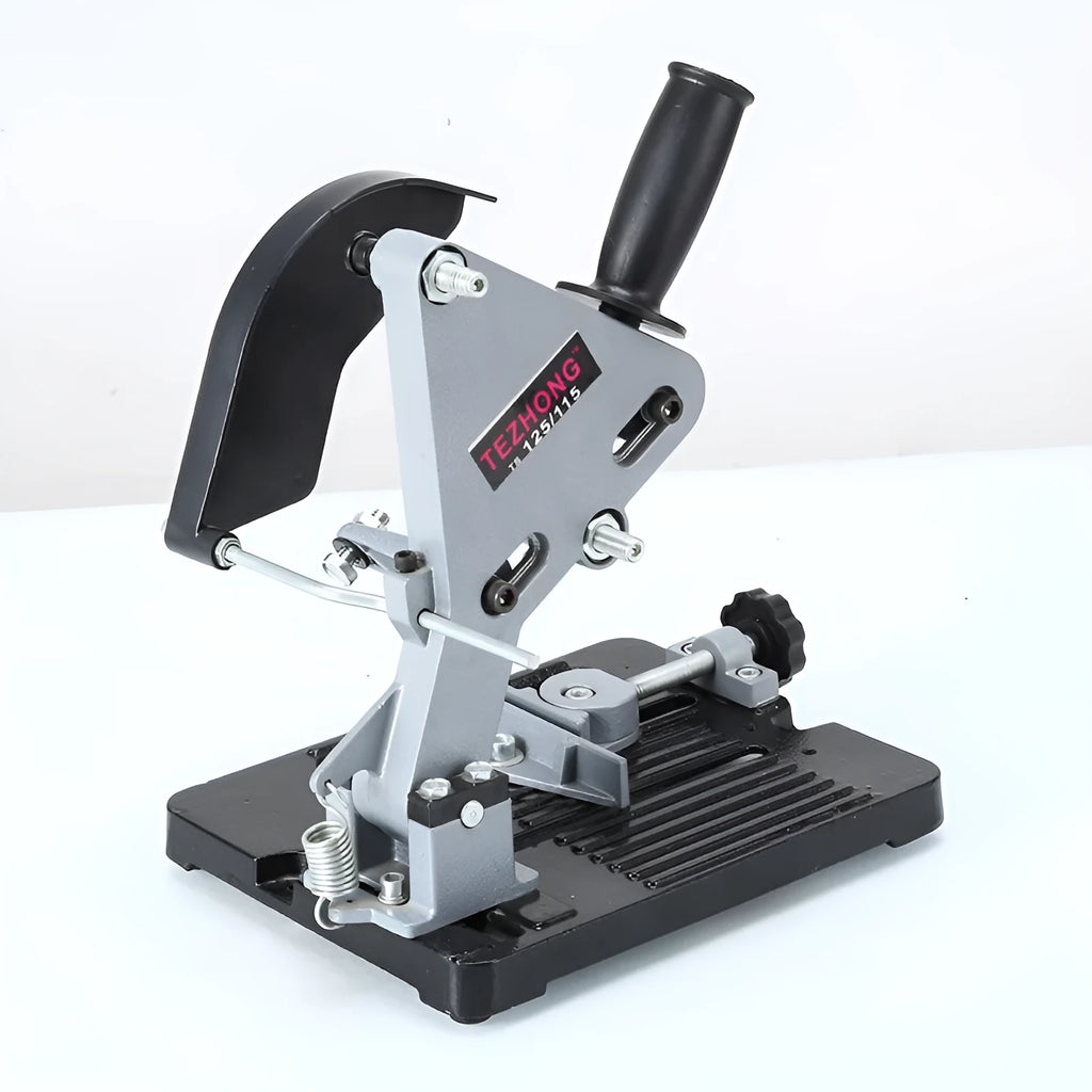 Universal alloy angle grinder bracket measuring 125mm for industrial tool mounting