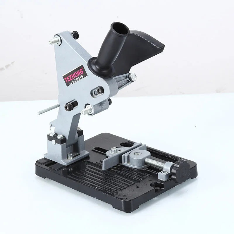 Universal alloy angle grinder bracket measuring 125mm for industrial tool mounting