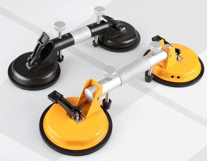 Fixed single claw heavy aluminum alloy tile vacuum suction lifter with suction cup for ceramic tile and glass handling
