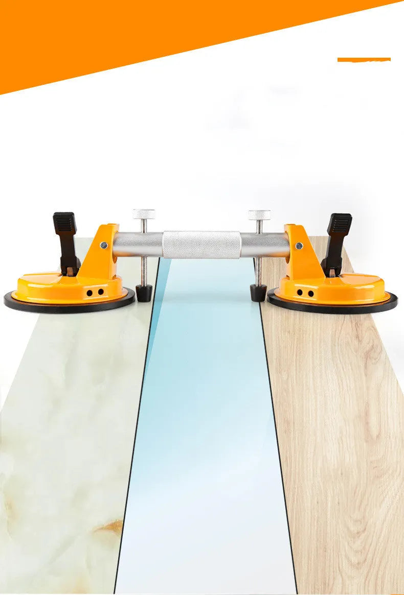 Fixed single claw heavy aluminum alloy tile vacuum suction lifter with suction cup for ceramic tile and glass handling