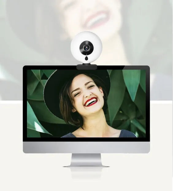 Black 2K HD USB webcam for PC with 12mm focal length and 10m effective distance, drive-free