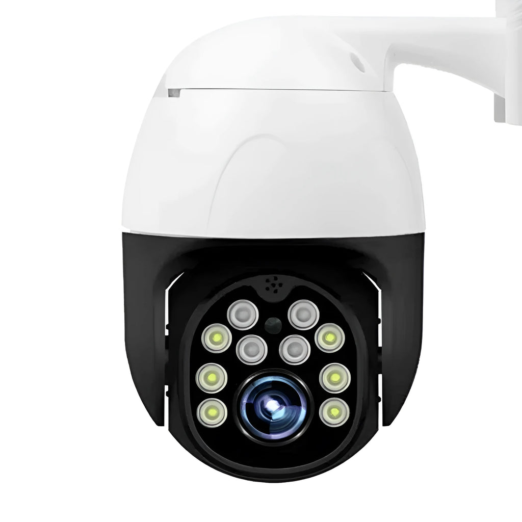 1080P wireless security camera with dual-light and IR night vision for outdoor home monitoring