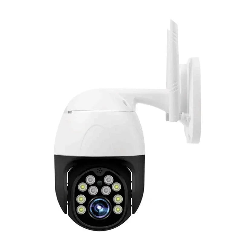 1080P wireless security camera with dual-light and IR night vision for outdoor home monitoring