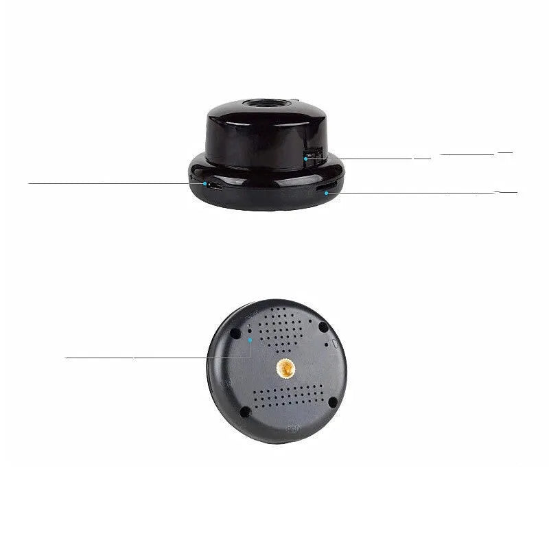 Wireless network monitor dome camera with 1.3MP CMOS sensor and 3.6mm lens for outdoor security