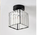 Black crystal ceiling aisle light with round shape for corridor entrance