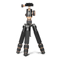 Black aluminium alloy ball head tripod for Apple iPhone photography and video recording