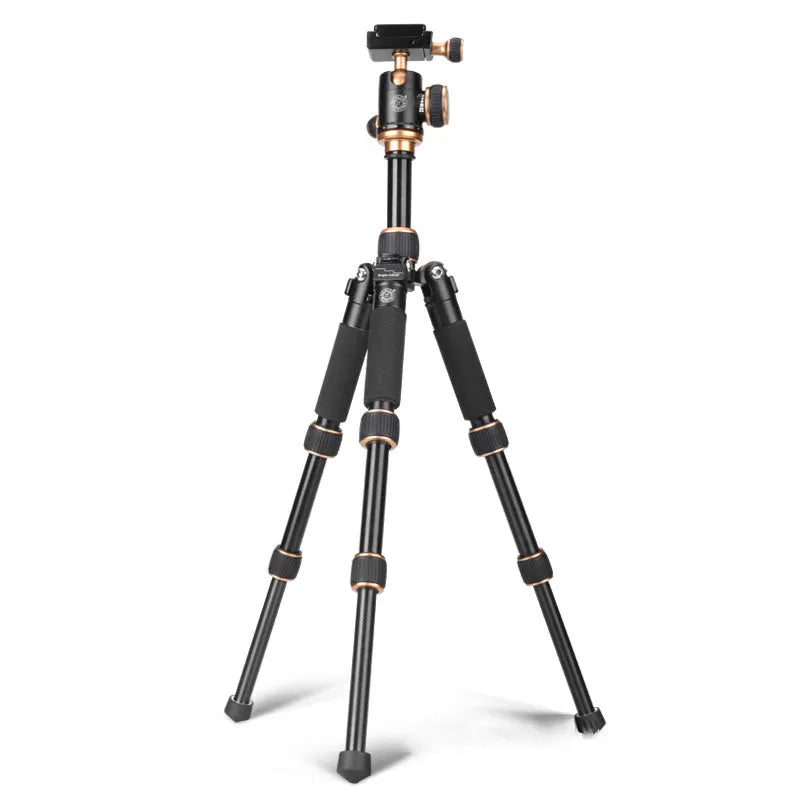 Black aluminium alloy ball head tripod for Apple iPhone photography and video recording