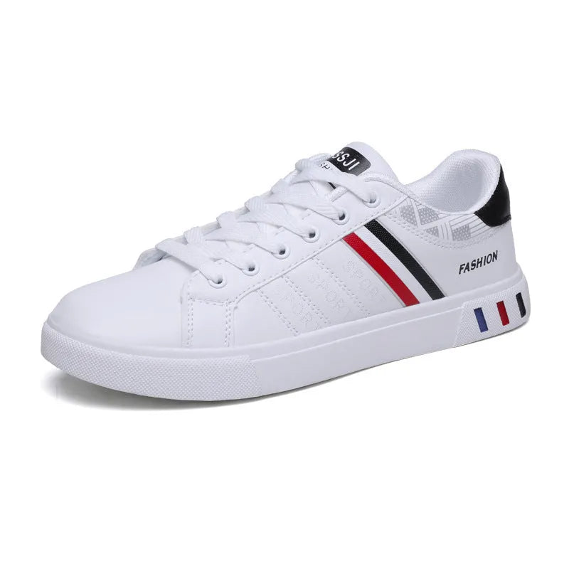 FRANZISKUS mens casual low top lace up shoes in black with flat heel