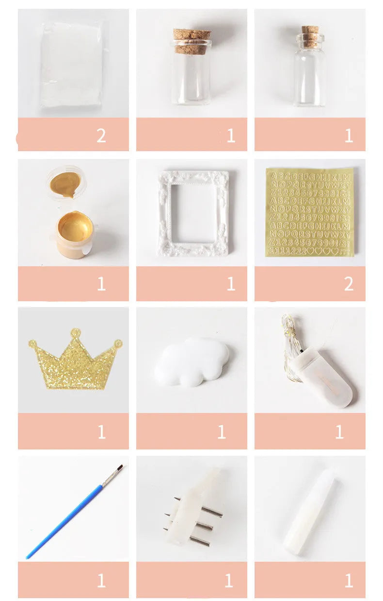 A modern DIY frame for displaying a baby's hand and foot prints, shown in a choice of colours.