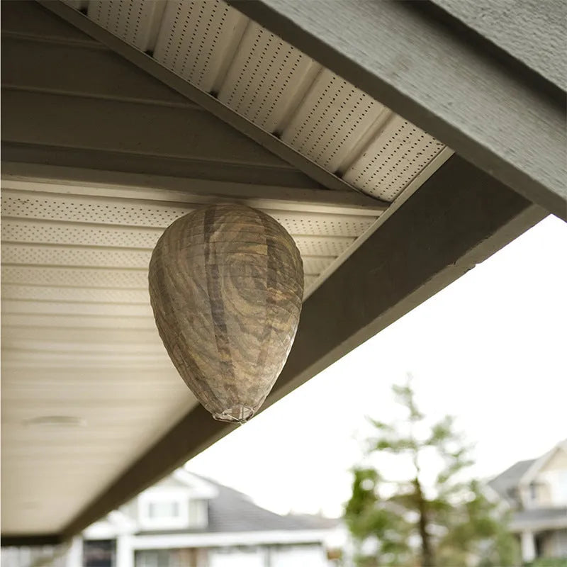 A 22x28cm beehive-shaped paper lantern with a wire frame in a photo-realistic colour.