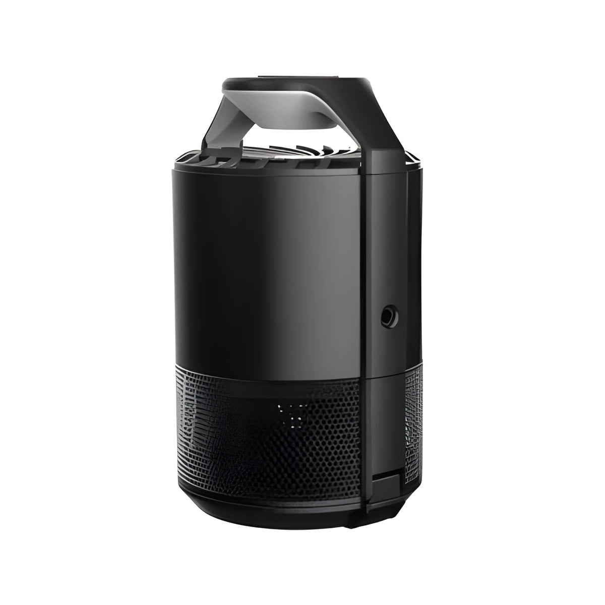 Black UV light mosquito killer lamp, photocatalyst indoor insect trap, 130x140x223mm, USB powered
