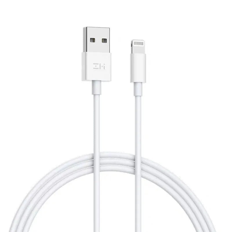 White MFI certified Lightning data cable 1m with USB and 8Pin connectors for iPhone XS Max