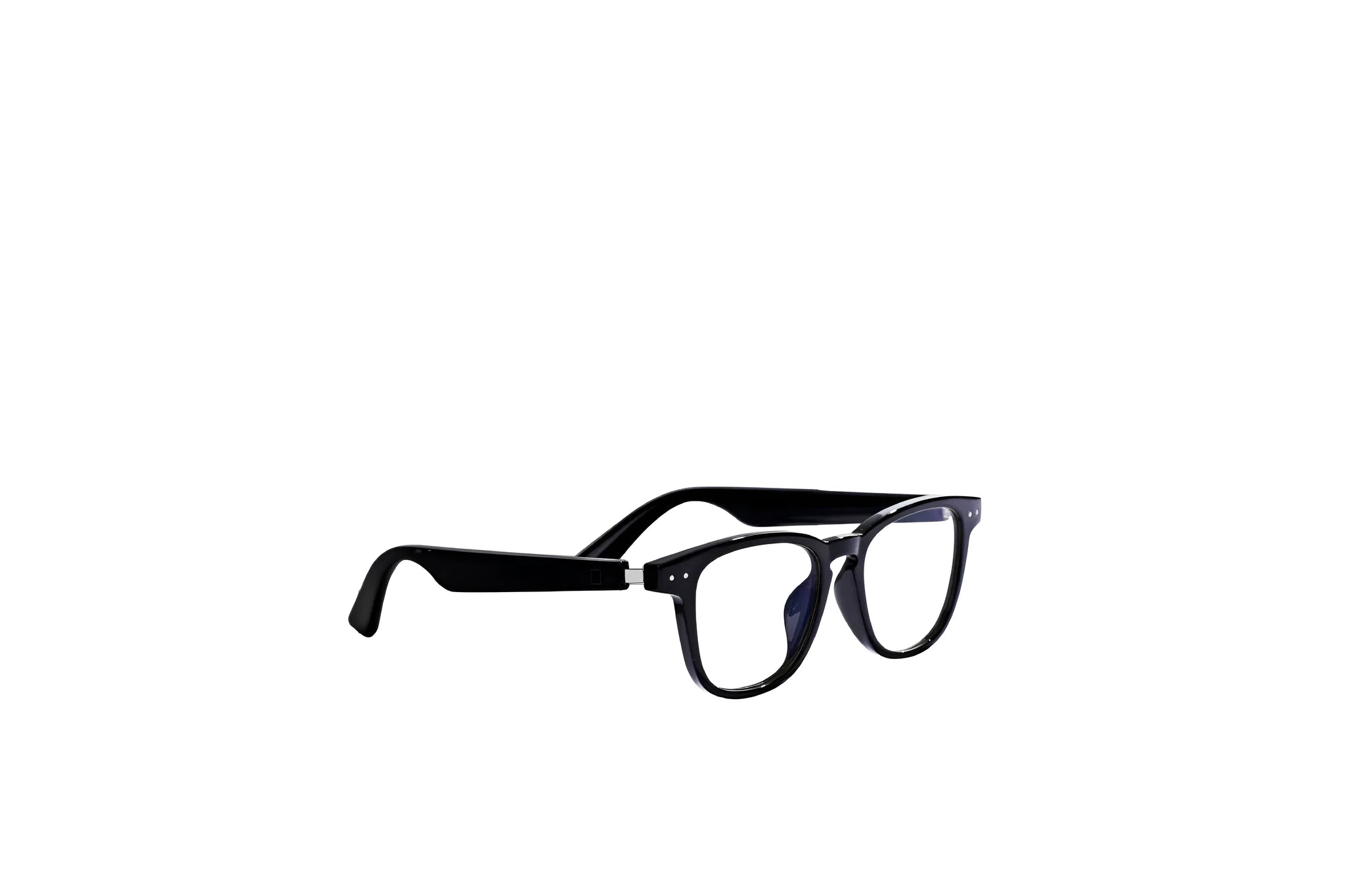 Bluetooth smart glasses with blue light blocking lenses, voice control, and stereo earplug audio in colour KX01S