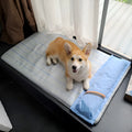 Polyester dog cooling mat with ice silk surface in four sizes S M L XL for pets