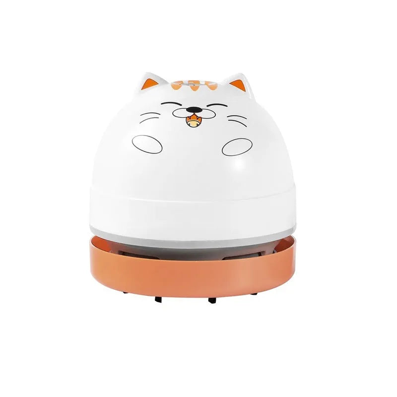 Laiting mini desktop USB vacuum cleaner with flat nozzle for keyboard cleaning in handheld position