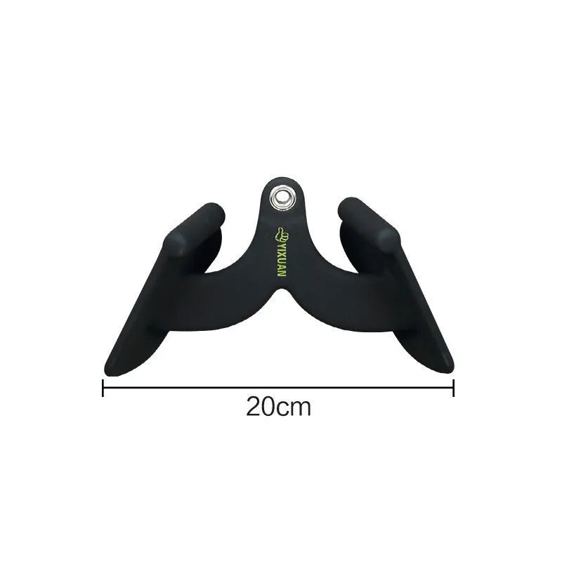 Steel back training handle with dipped plastic coating for rowing and low pull cable exercises, style options A01 to A08