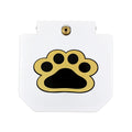 Paw-activated stainless steel dog water fountain, 22x21.5x5cm, with garden hose connector and copper valve