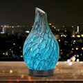 Blue cobblestone vase-shaped aroma diffuser humidifier with timer for medium rooms