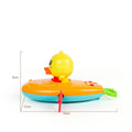 Yellow plastic wind-up swimming bath toys with rotating blades for children's bath time