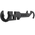 Black all-steel AR-15 M4 multi-function combination wrench for armourer use.