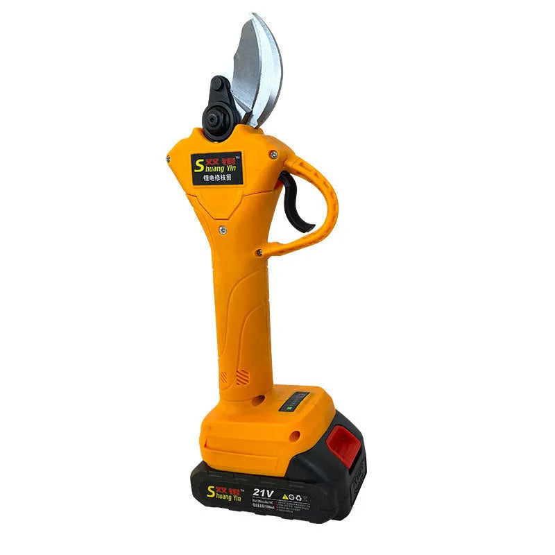 Double Silver SY350 electric garden shears for fruit tree pruning with lithium batteries