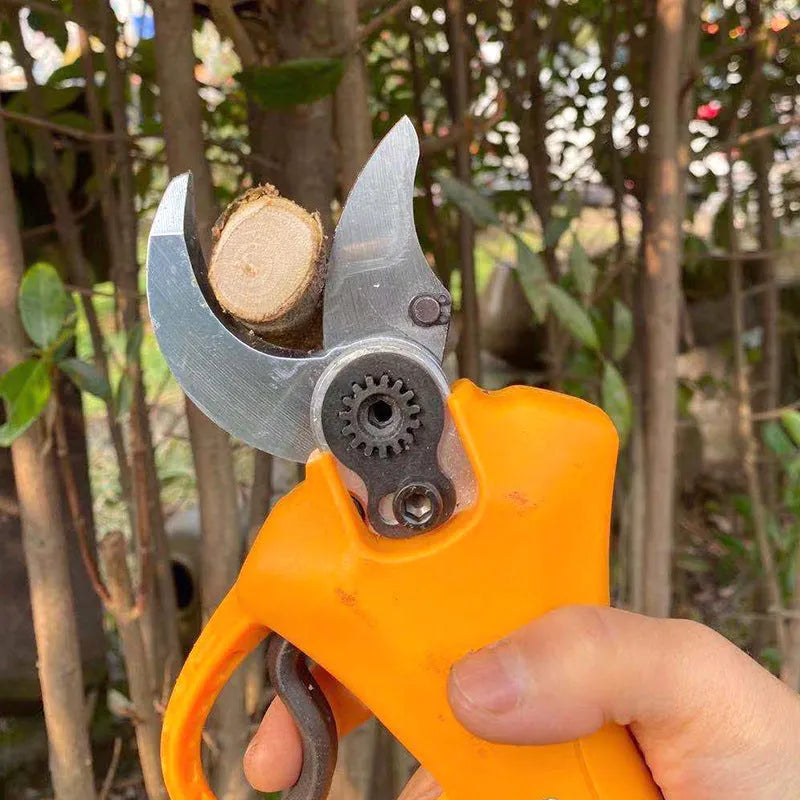 Double Silver SY350 electric garden shears for fruit tree pruning with lithium batteries