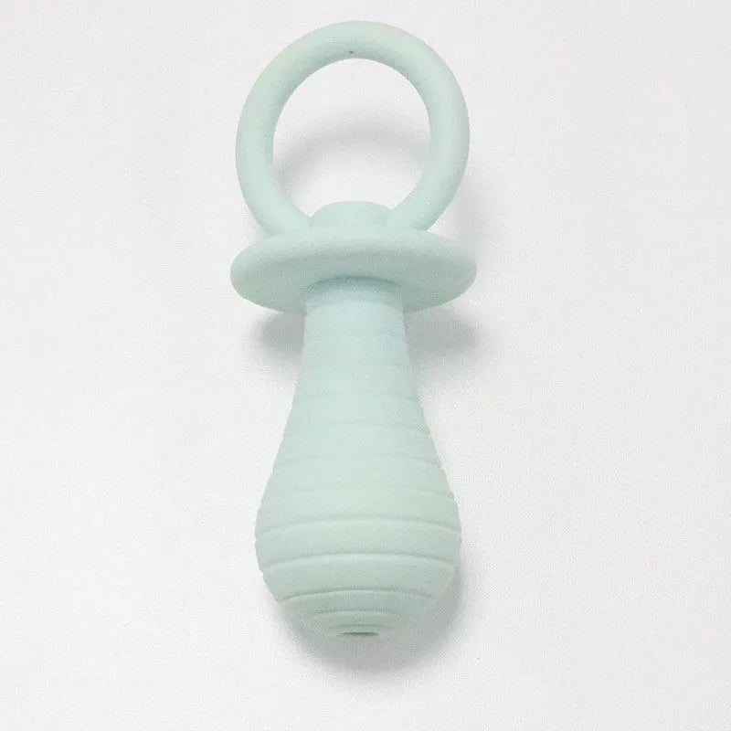 TPR flash pacifier dog toy in grey, wear-resistant biting toy 13x5cm