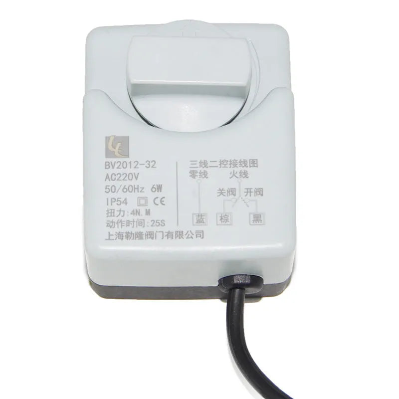 Brass electric ball valve DN15-DN50 with 220V manual automatic actuator and threaded connection