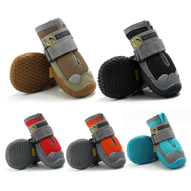 Summer breathable non-slip rubber pet dog shoes in multiple colours for small dogs