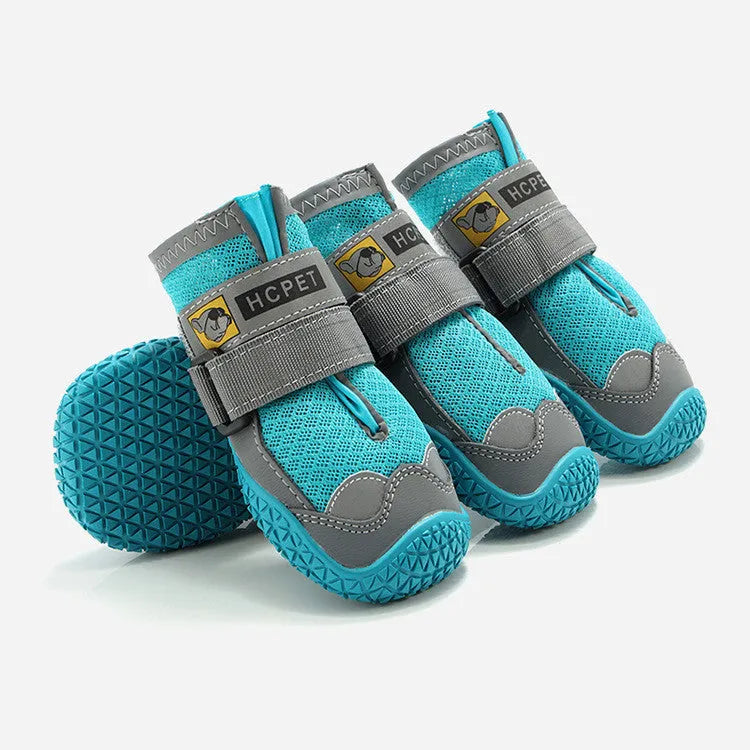 Summer breathable non-slip rubber pet dog shoes in multiple colours for small dogs