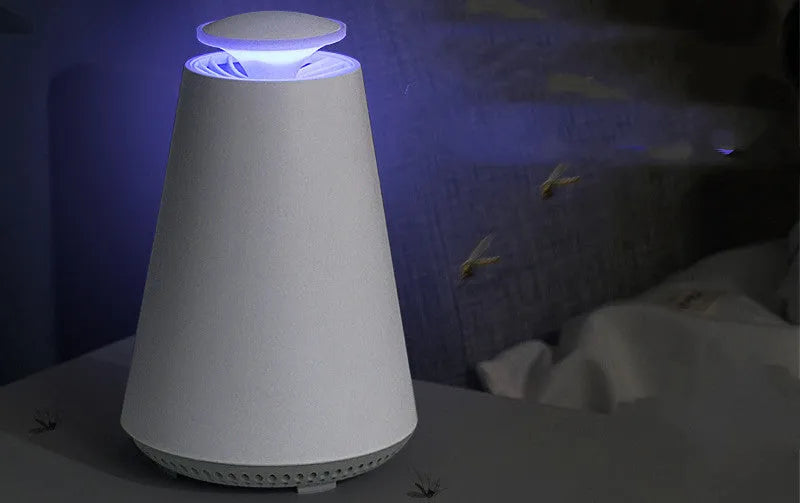 Ivory white photocatalyst mosquito lamp with USB cord for home office use