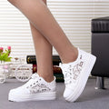 White canvas shoes for women with rubber sole and plain pattern, sizes 35 to 43