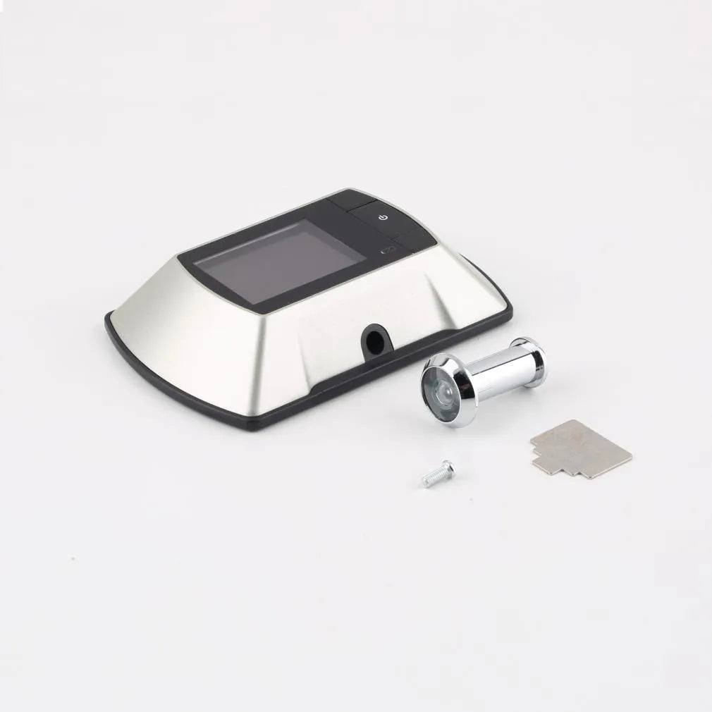 Digital electric door peephole with LCD screen monitor and wireless outdoor camera