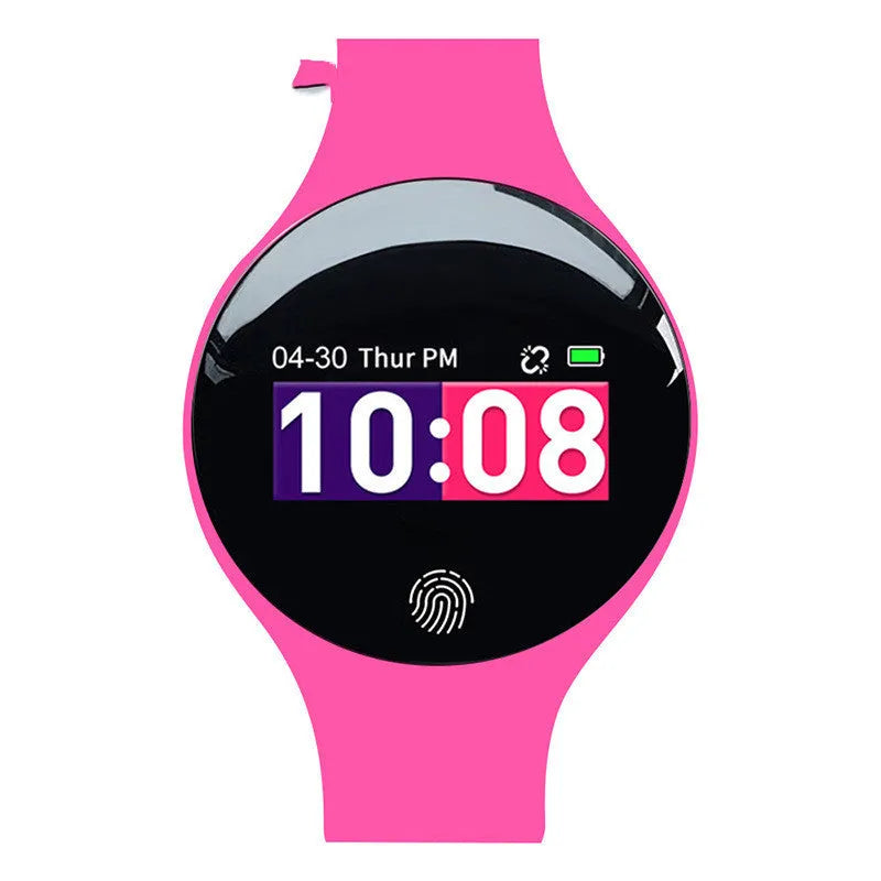 Smart watch with 37mm dial on strap showing 0.66-inch screen and Bluetooth pedometer functions
