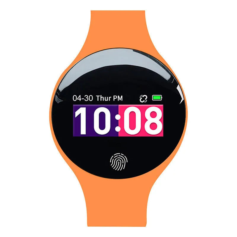 Smart watch with 37mm dial on strap showing 0.66-inch screen and Bluetooth pedometer functions
