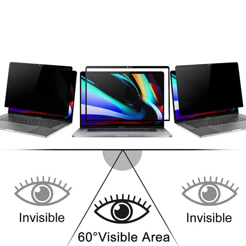Anti-peeping privacy screen film for Apple MacBook Air 13.3 inch with PET material and non-marking frame glue