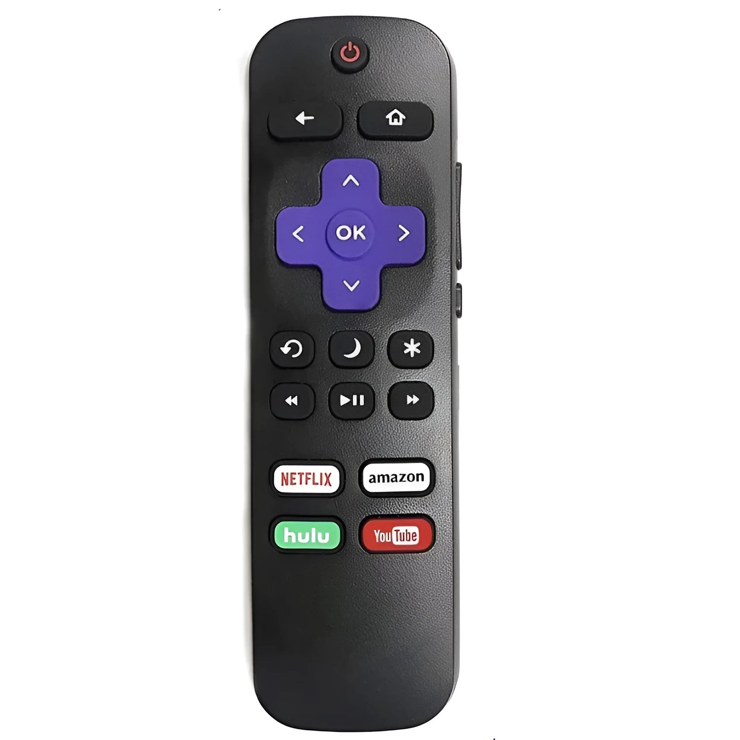 Black Roku TV remote control for HD XD XS Express Premiere series