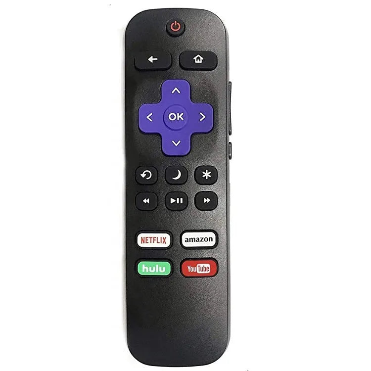 Black Roku TV remote control for HD XD XS Express Premiere series