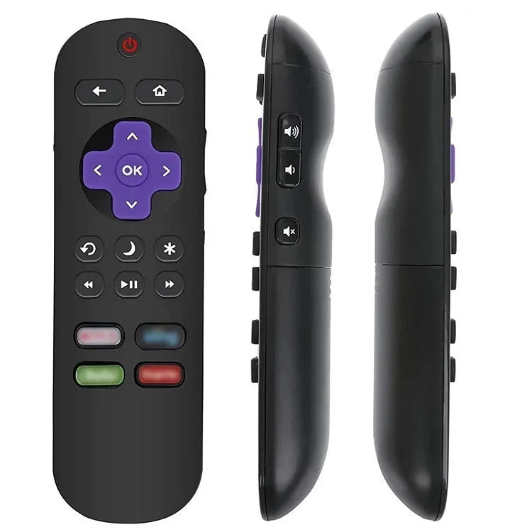 Black Roku TV remote control for HD XD XS Express Premiere series