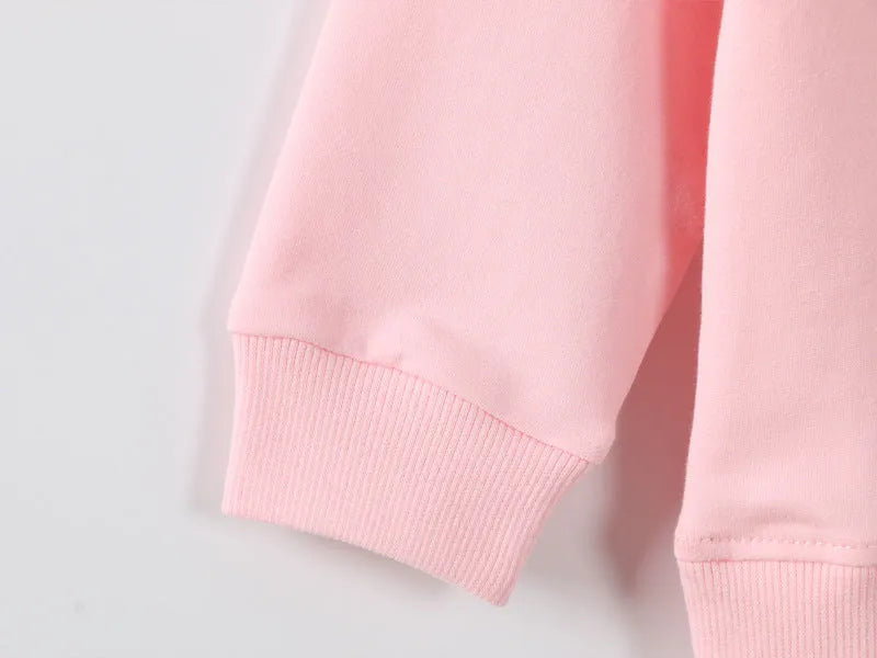 Korean style cartoon print baby girl sweater for autumn in soft fabric