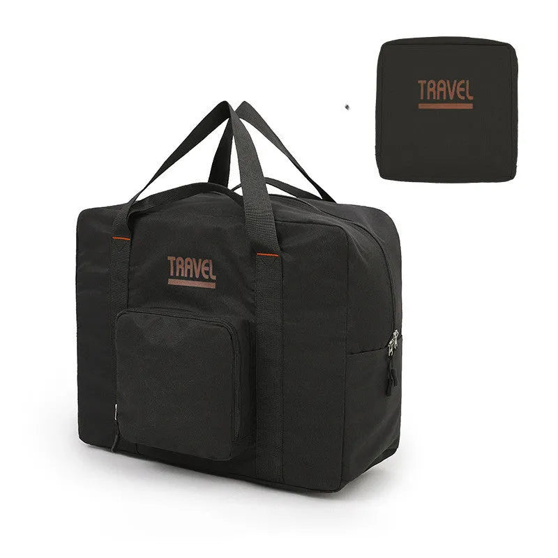Cube-shaped travel storage bag in 300D Oxford cloth available in black, grey, khaki, pink