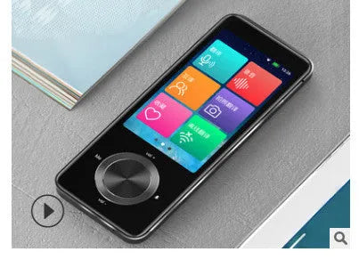 M9 language translator device in gold or silver grey colour with group chat and photo translation functions