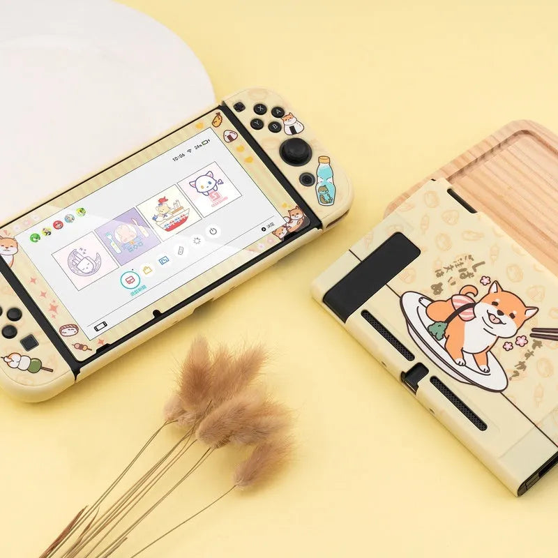 Nintendo Switch Lite silicone protective shell case with back grip and rocker sleeve accessories.
