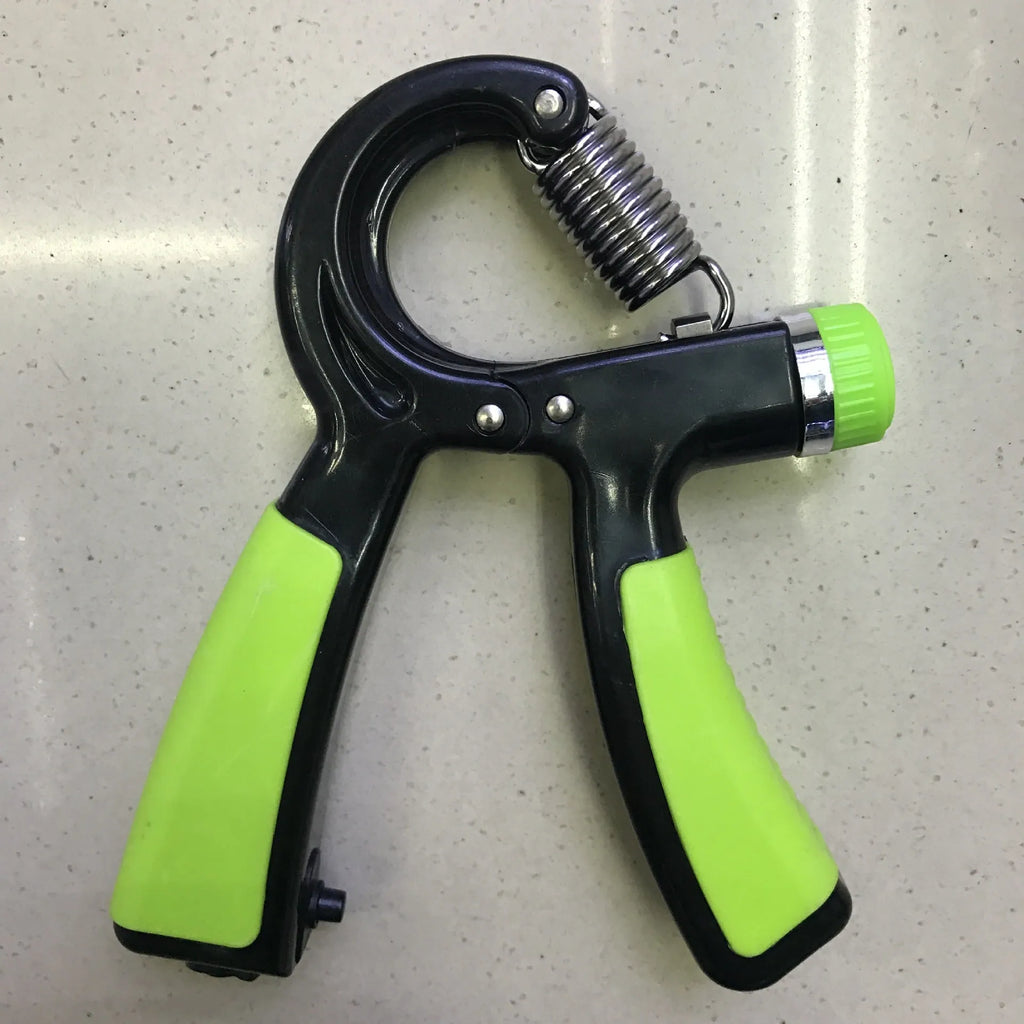 Counting adjustable gripper with TPR anti-slip grip in black, green, red, blue colours