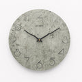 Grey European style modern wall clock for living room interior decor